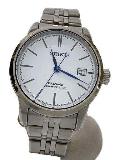 【中古】SEIKO◆PRESAGE/プレザージュ/裏スケ/自動巻腕時計/アナログ/ステンレス/6R55-00D0【服飾雑貨他】 【中古】SEIKO◆PRESAGE/プレザージュ/裏スケ/自動巻腕時計/アナログ/ステンレス/6R55-00D0【服飾雑貨他】