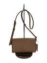 【中古】TORY BURCH◆ショルダーバッグ/レザー/BEG/無地【バッグ】