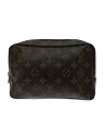 【中古】LOUIS VUITTON◆トゥルース・トワレット28_モノグラム・キャンバス_BRW/PVC/BRW【バッグ】