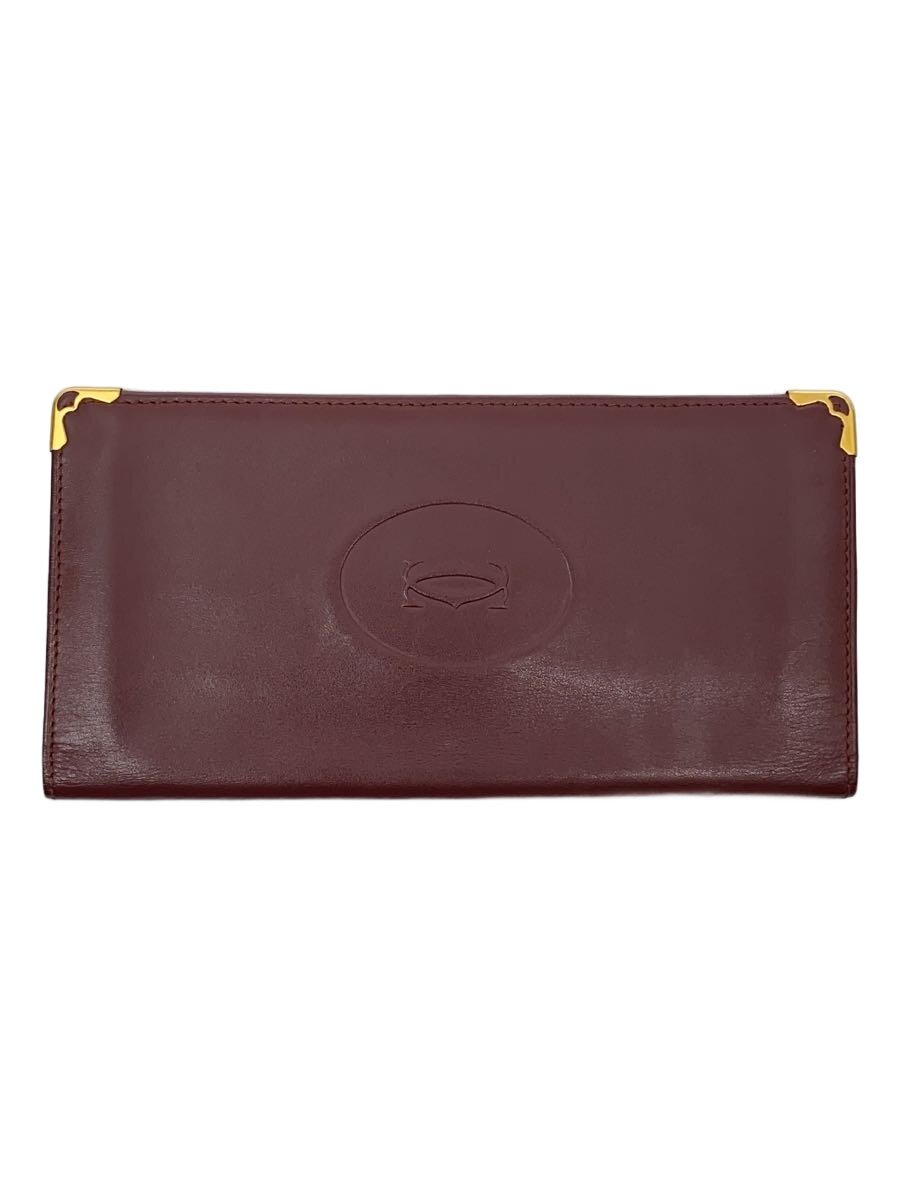 【中古】Cartier◆長財布/レザー/BRD/�