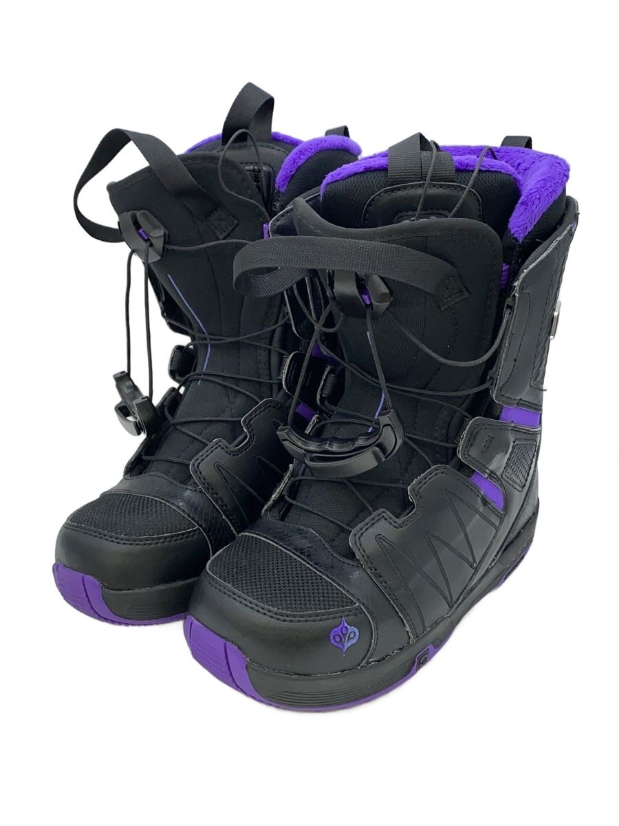 【中古】salomon◆スノーボードブーツ/UK6.5/BLK/121376 22【スポーツ】