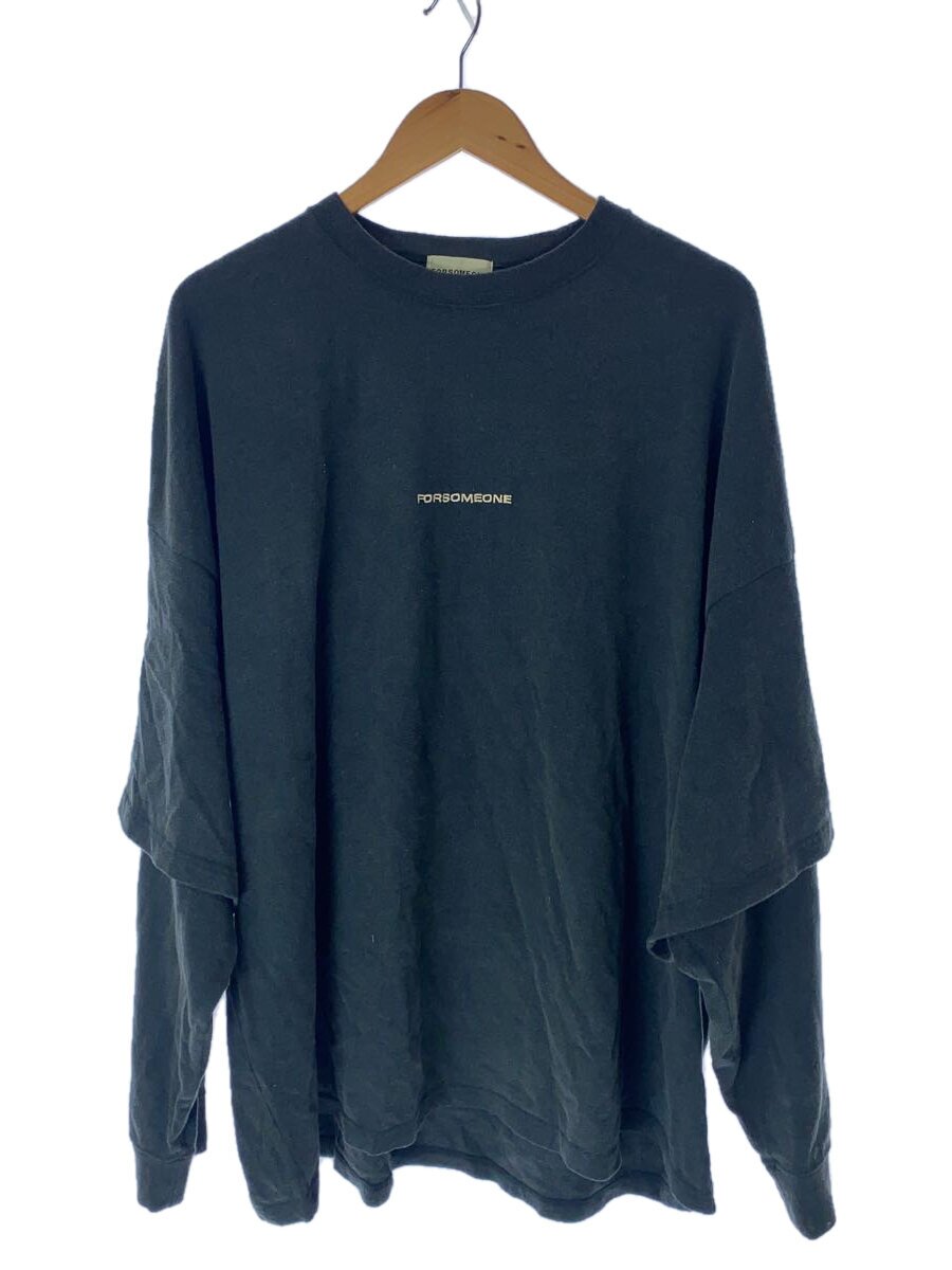 FORSOMEONE◆長袖Tシャツ/50/コットン/GRY/78001120