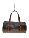 【中古】LOUIS VUITTON◆パピヨン30/ボストンバッグ/PVC/ブラウン/総柄/M51365/ルイヴィトン【バッグ】