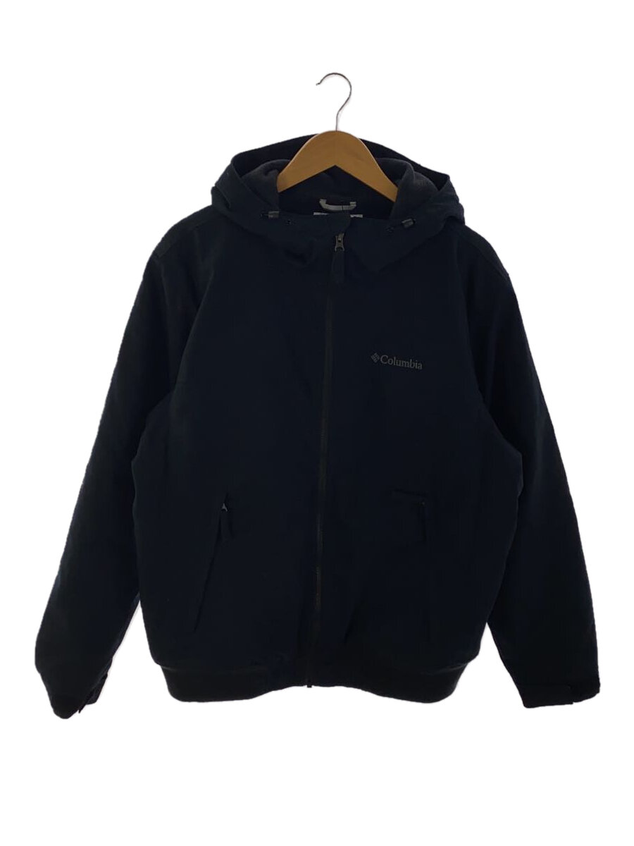 【中古】Columbia◆ジャケット/L/ポリエステル/BLK/無地/223XM4292【メンズウェア】