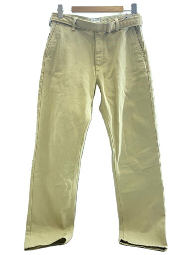 【中古】AMI Alexandre Mattiussi◆ベルデッドストレートパンツ//コットン/BEG/無地/E18D301.610【メンズウェア】 【中古】AMI Alexandre Mattiussi◆ベルデッドストレートパンツ//コットン/BEG/無地/E18D301.610【メンズウェア】