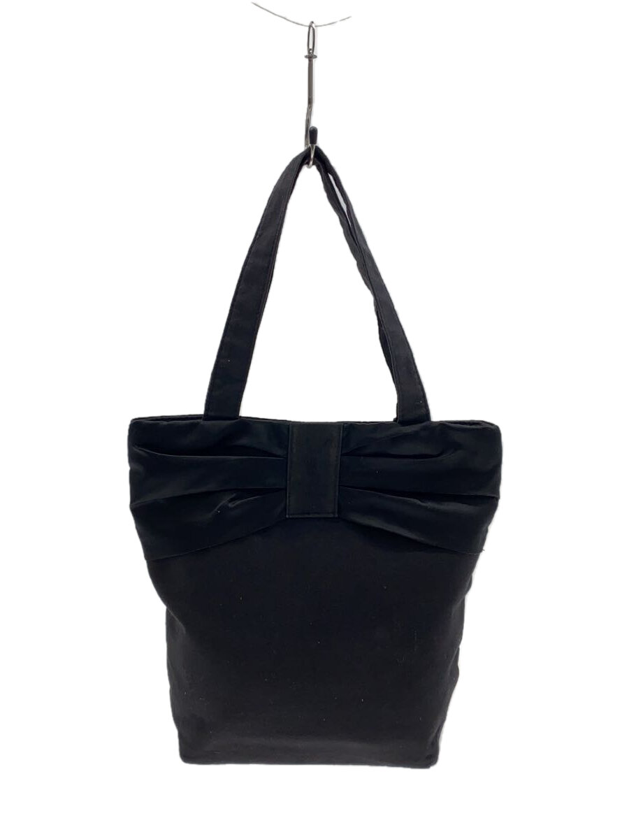 【中古】YVES SAINT LAURENT◆トートバッグ/--/BLK【バッグ】