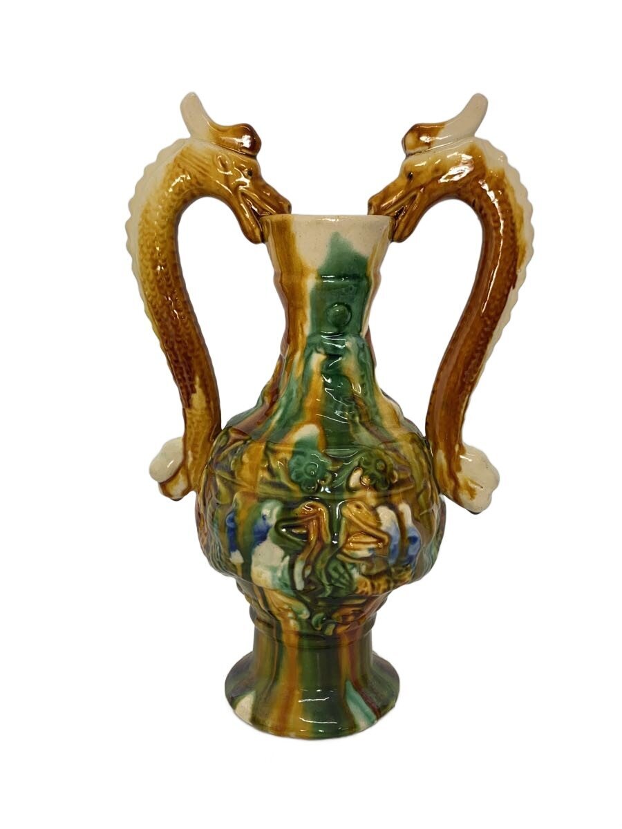 【中古】龍耳瓶/壺【インテリア小物・日用雑貨】