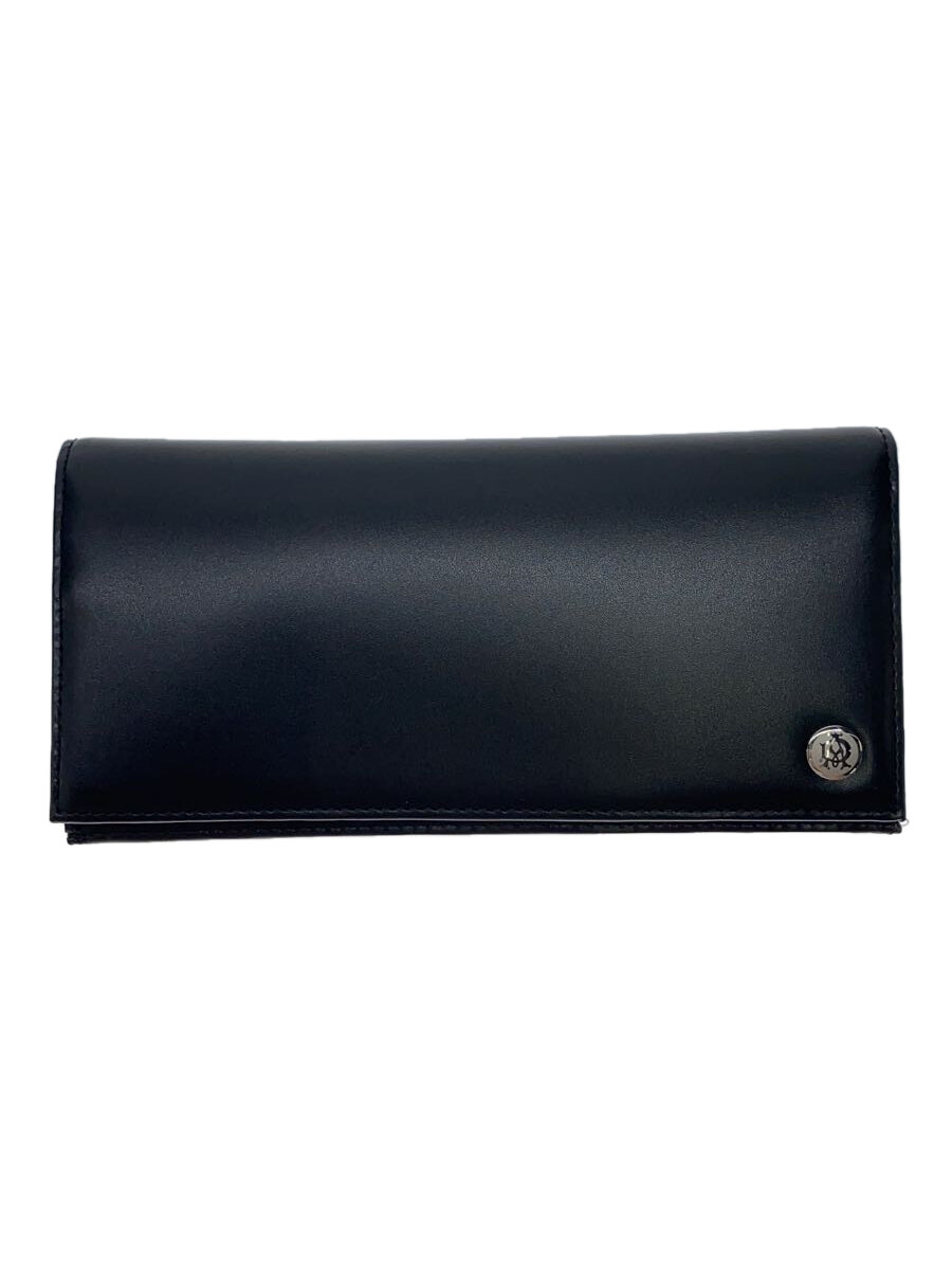 【中古】dunhill◆長財布/レザー/BLK/�