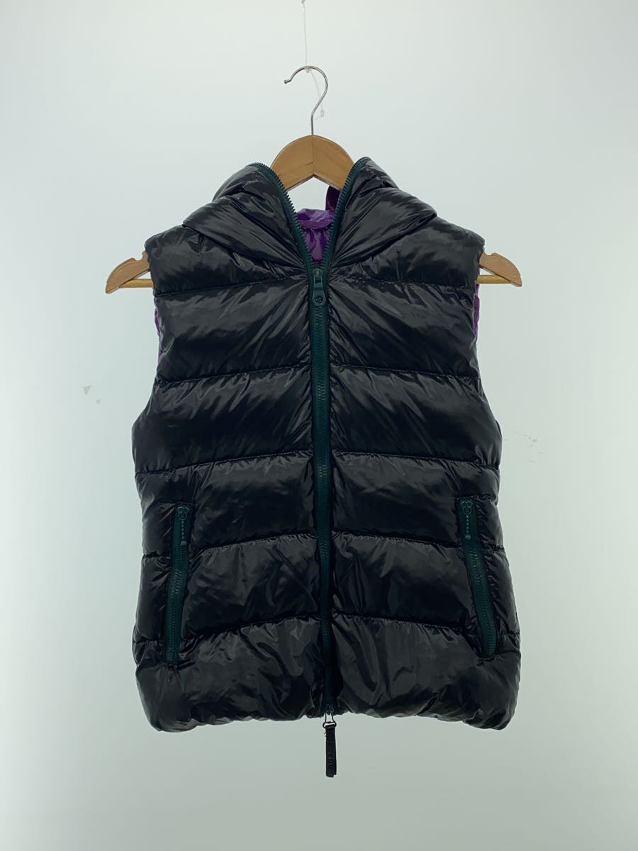 【中古】DUVETICA◆ダウンベスト/--/ナイロン/BLK/無地【メンズウェア】