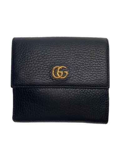 【中古】GUCCI◆2つ折り財布/--/BLK/無地/レディース/456122・496334【服飾雑貨他】 【中古】GUCCI◆2つ折り財布/--/BLK/無地/レディース/456122・496334【服飾雑貨他】