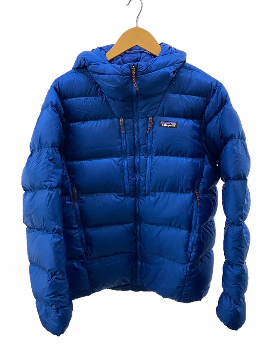 【中古】patagonia◆フィッツロイ・ダウン・フーディ_ネイビー/M/ナイロン/NVY【メンズウェア】