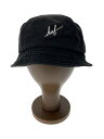 【中古】HUF◆バケットハット/--/コットン/BLK/無地/メンズ//【服飾雑貨他】