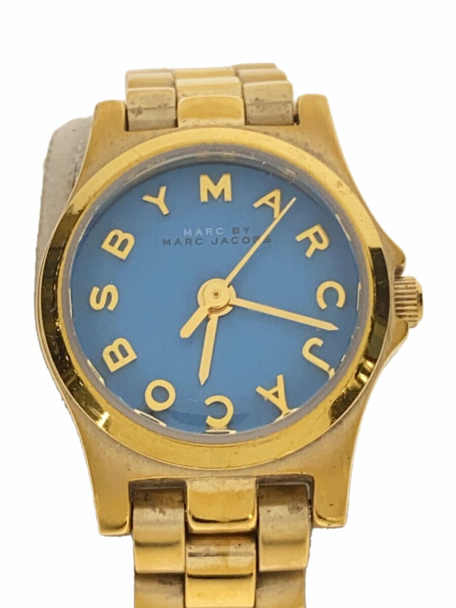 【中古】MARC BY MARC JACOBS◆腕時計/アナログ/ステンレス/NVY/GLD/MBM3310【服飾雑貨他】
