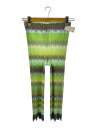 【中古】PLEATS PLEASE ISSEY MIYAKE◆ボトム/--/ポリエステル/GRN/総柄/PP81-JF833//【レディースウェア】