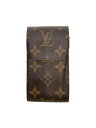 【中古】LOUIS VUITTON◆エテュイ・シガレット_モノグラム・キャンバス_BRW/PVC/BRW/総柄/メンズ【服飾雑貨他】