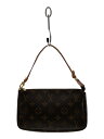 【中古】LOUIS VUITTON◆1)ポシェット・アクセソワール_モノグラム・キャンバス_BRW/PVC/BRW【バッグ】