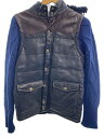 【中古】glamb◆ベスト/2/袖ニットドッキング/牛革/BLK/無地【メンズウェア】(4)