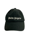 【中古】Palm Angels◆キャップ/--/コットン/BLK/メンズ【服飾雑貨他】