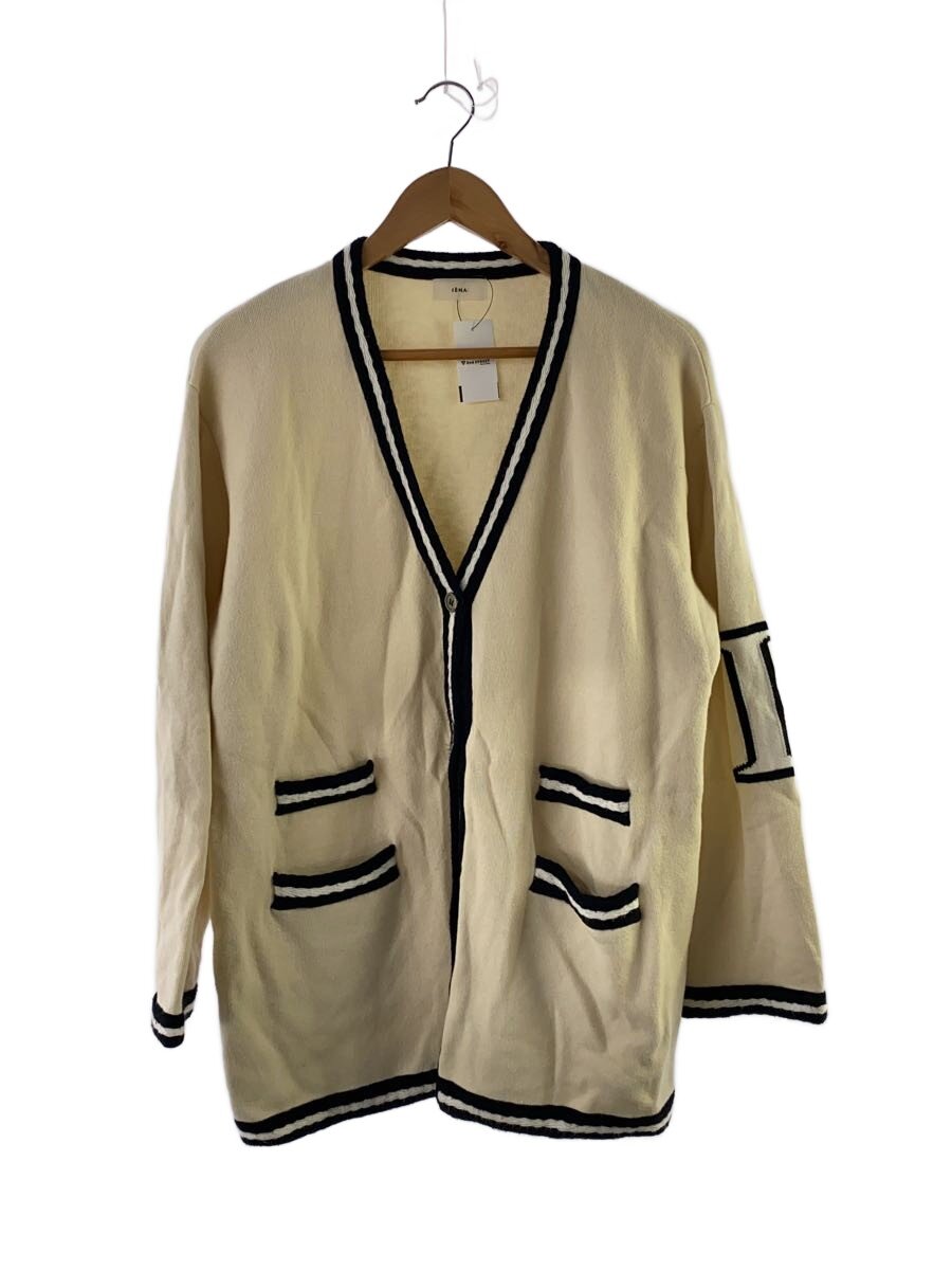 【中古】IENA◆カーディガン(厚手)/--/コットン/BEG/無地/23-080-900-3610-3-0【レ...