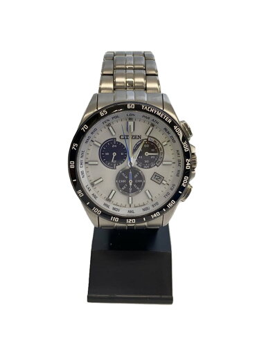 【中古】CITIZEN◆ソーラー腕時計/シチズンコレクションクロノグラフ/アナログ/WHT/SLV/E660-S119936【服飾雑貨他】 【中古】CITIZEN◆ソーラー腕時計/シチズンコレクションクロノグラフ/アナログ/WHT/SLV/E660-S119936【服飾雑貨他】
