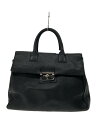 【中古】FURLA◆バッグ/レザー/BLK【バッグ】