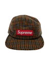 【中古】Supreme◆キャップ/フリー/マルチカラー/チェック/メンズ/プリント/18AW/Harris Tweed Camp Cap【服飾雑貨他】