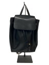 【中古】GIANNI NOTARO◆リュック/レザー/BLK/無地【バッグ】