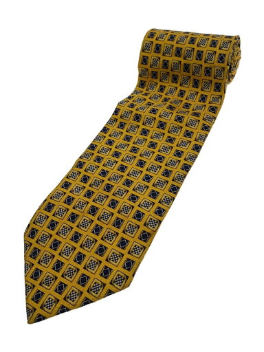 【中古】GIANNI VERSACE◆ネクタイ/シルク/YLW/総柄/メンズ【服飾雑貨他】 【中古】GIANNI VERSACE◆ネクタイ/シルク/YLW/総柄/メンズ【服飾雑貨他】