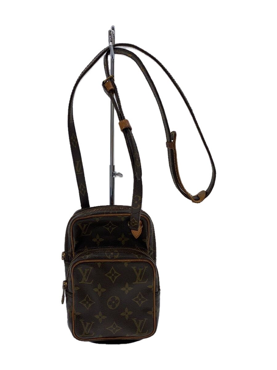 LOUIS VUITTON - 【中古】LOUIS VUITTON◆ミニ・アマゾン_モノグラム・キャンバス_BRW/PVC/BRW【バッグ】