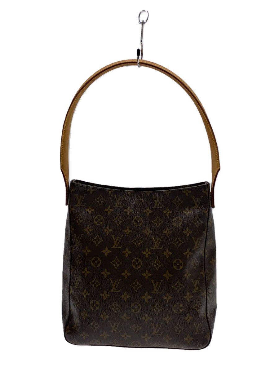 LOUIS VUITTON◆ルーピングGM_モノグラム・キャンバス_BRW/PVC/BRW