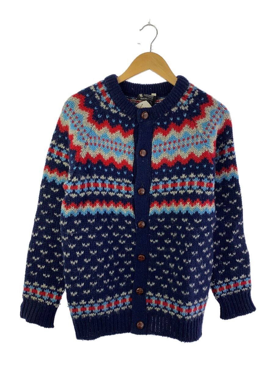 【中古】eskimo knitwear/80s/イングランド製/フェアアイル/ノルディックカーディガン///【メンズウェア】