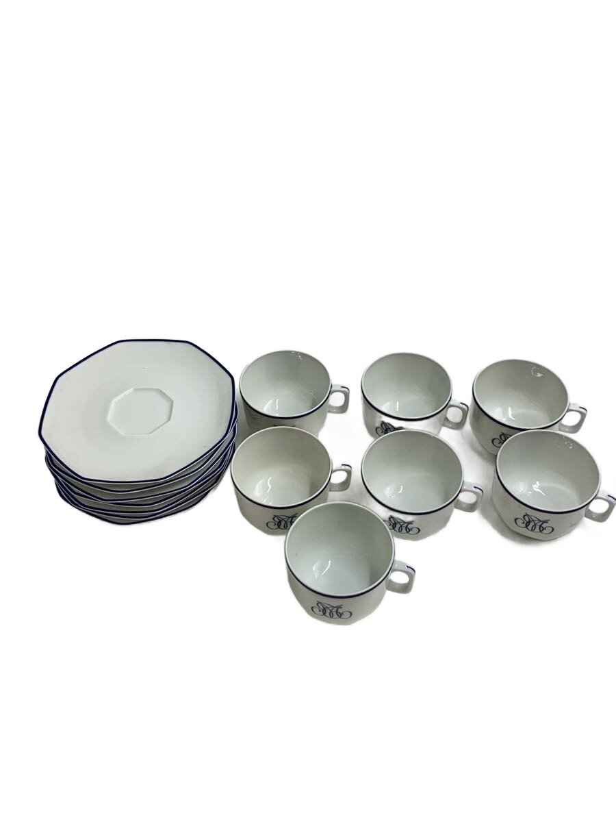 【中古】LIMOGES◆カップ&ソーサー/7点セット/WHT//【キッチン用品】