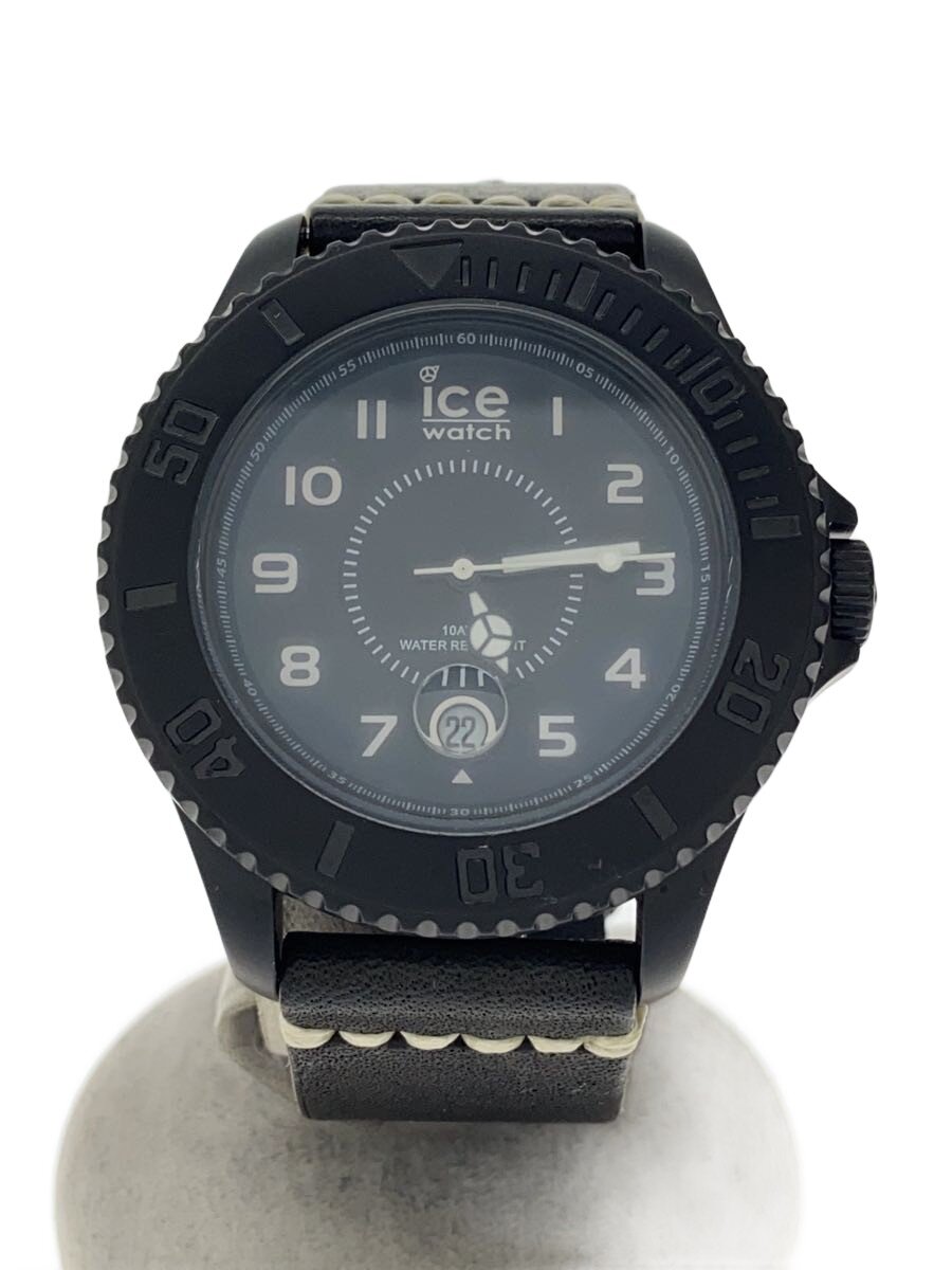 ice watch◆腕時計/アナログ/--/BLK//