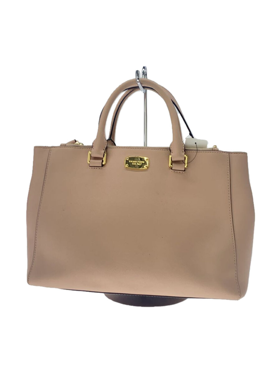 【中古】MICHAEL KORS◆ショルダーバッグ/レザー/PNK/無地/l-1607【バッグ】