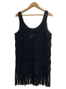 【中古】RALPH LAUREN◆BLACK LABEL/HAND KNIT/ベスト/M/レーヨン/BLK【レディースウェア】(4)