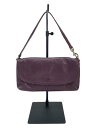 【中古】COACH◆ポーチ/レザー/PUP/無地/f51821【バッグ】