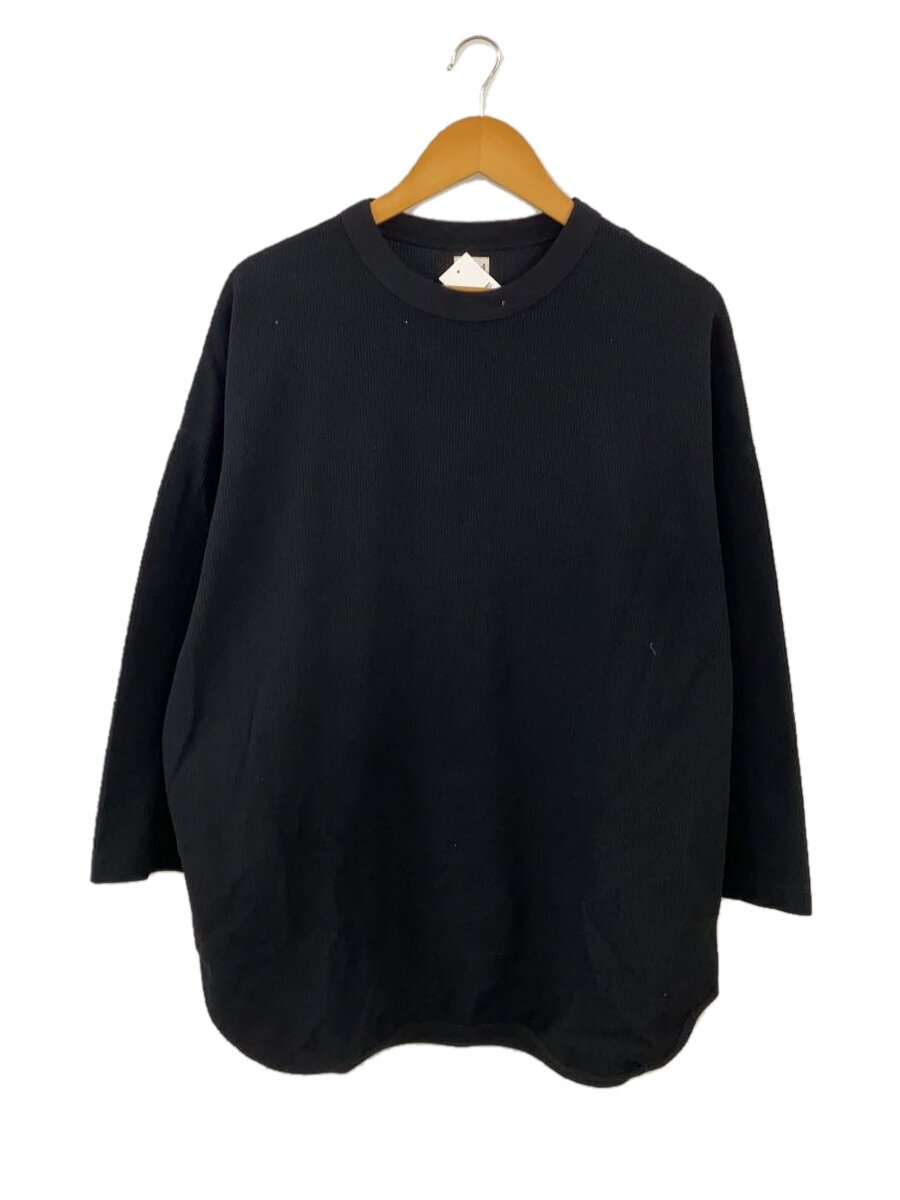 【中古】BLURHMS◆長袖Tシャツ/--/コットン/BLK/無地/bROOTS23F17//【メンズウェア】