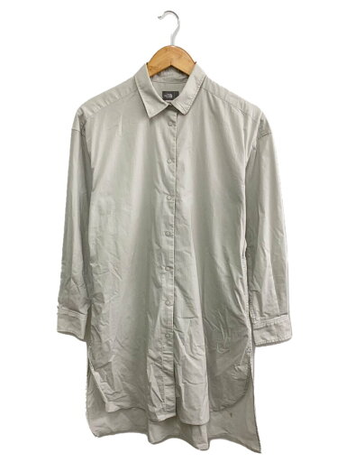 【中古】THE NORTH FACE◆L/S MALAPAI HILL SHIRT_ロングスリーブマラパイヒルシャツ/M/ナイロン/GRY/無地【レディースウェア】 【中古】THE NORTH FACE◆L/S MALAPAI HILL SHIRT_ロングスリーブマラパイヒルシャツ/M/ナイロン/GRY/無地【レディースウェア】