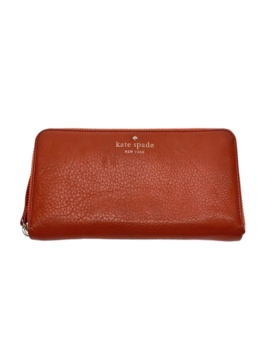 【中古】kate spade new york◆長財布/レザー/ORN/無地/レディース/PWRU1801【服飾...