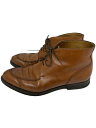 【中古】CROCKETT&JONES◆チャッカブーツ/UK8/BRW/レザー/x23797//【シューズ】