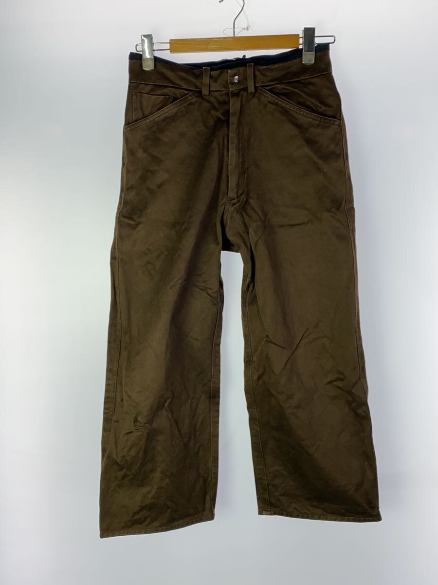 【中古】OMAR AFRIDI◆ボトム/ダメージ/44/コットン/BRW【メンズウェア】