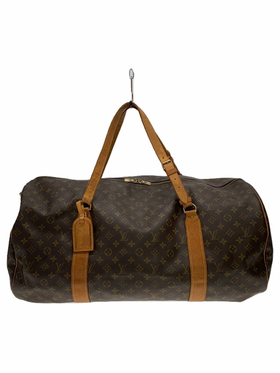 【中古】LOUIS VUITTON◆キーポル・バンドリエール60_モノグラム・キャンバス_BRW/PVC/BRW【バッグ】