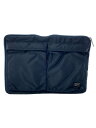 【中古】PORTER◆TANKER/B印/クラッチバッグセカンドバッグ/ナイロン/ネイビー【バッグ】(4)