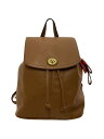 【中古】COACH◆リュック/レザー/CML/F24385【バッグ】
