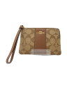 【中古】COACH◆ポーチ/BEG/総柄/F58035【バッグ】
