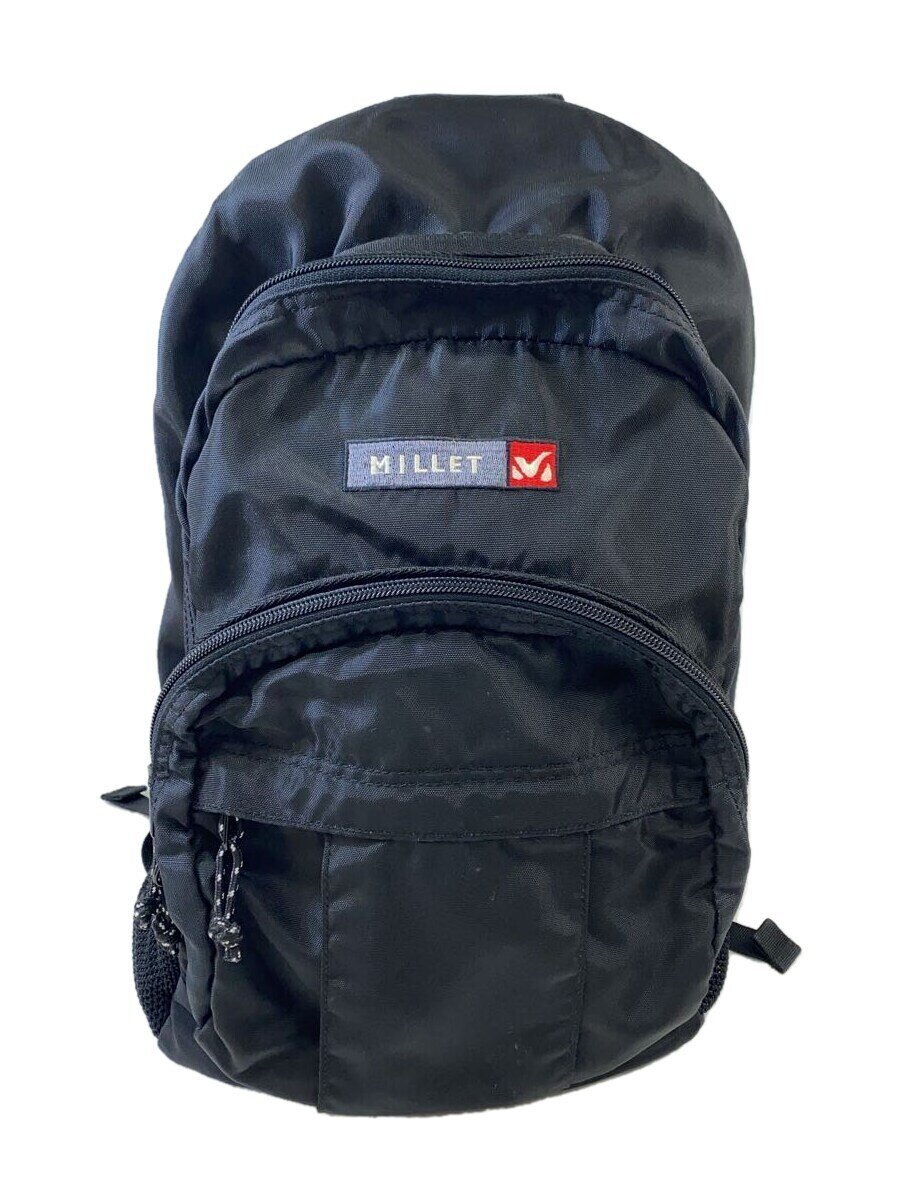 【中古】MILLET◆リュック/PVC/BLK/無地【バッグ】