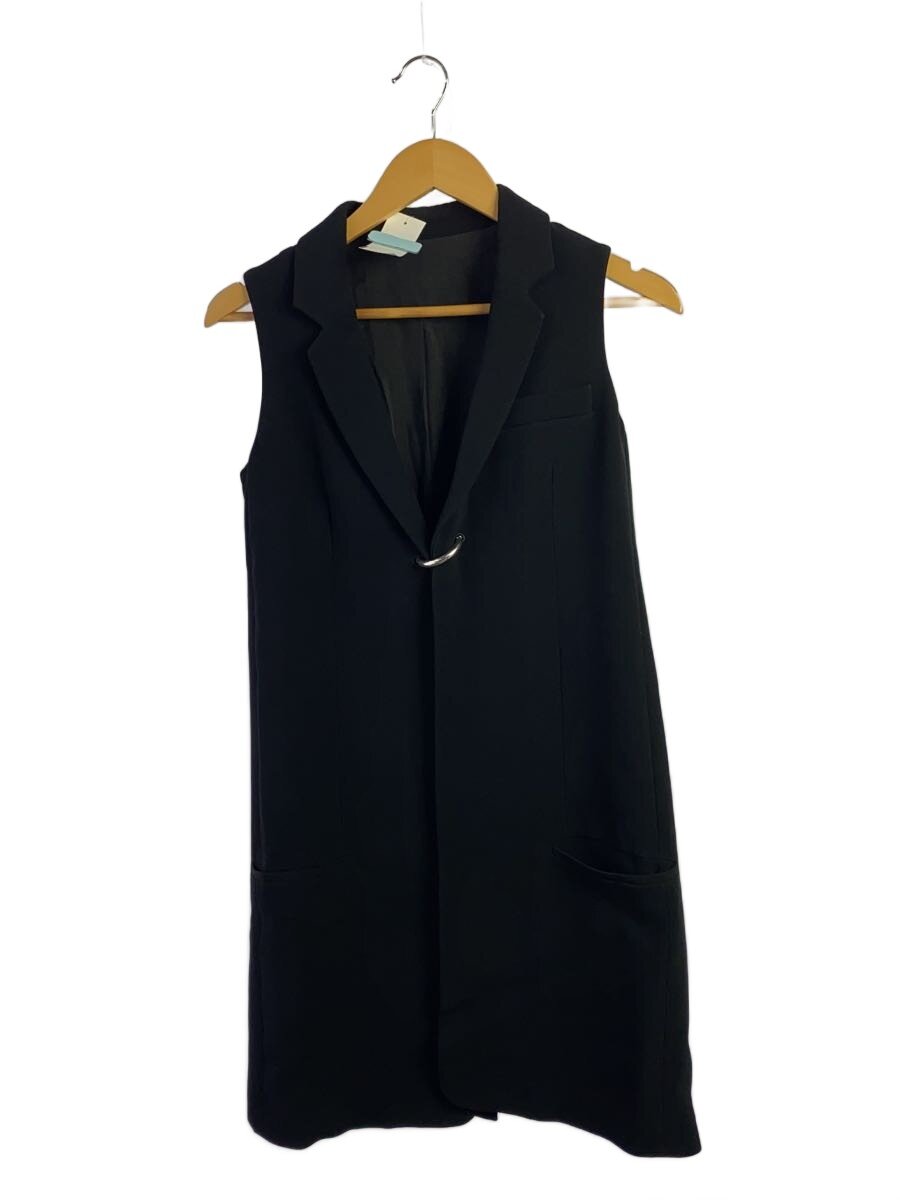 【中古】Acne Studios(Acne)◆アクネストゥディオズ/ジレベスト/32/ビスコース/ブラック/FLORIN CREPE PSS15【レディースウェア】