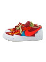 【中古】NIKE◆SACAI X KAWS X BLAZER LOW_SACAI X KAWS ブレーザー LOW/26cm/RED【シューズ】(4)