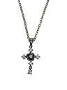 【中古】ANNA SUI◆クロス/ネックレス/SLV/トップ有/レディース【服飾雑貨他】