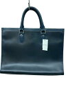【中古】LANVIN COLLECTION◆ブリーフケース/レザー/NVY/無地【バッグ】